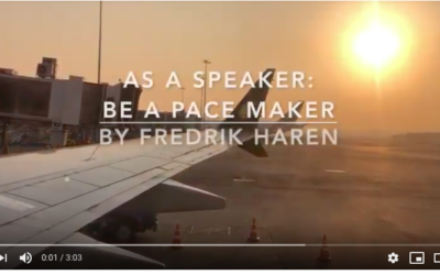 As a speaker: Be a pace maker (Episode 222.)